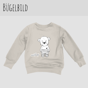 Bügelbild - "Paul der Bär - Hello World" - XaXelu Design